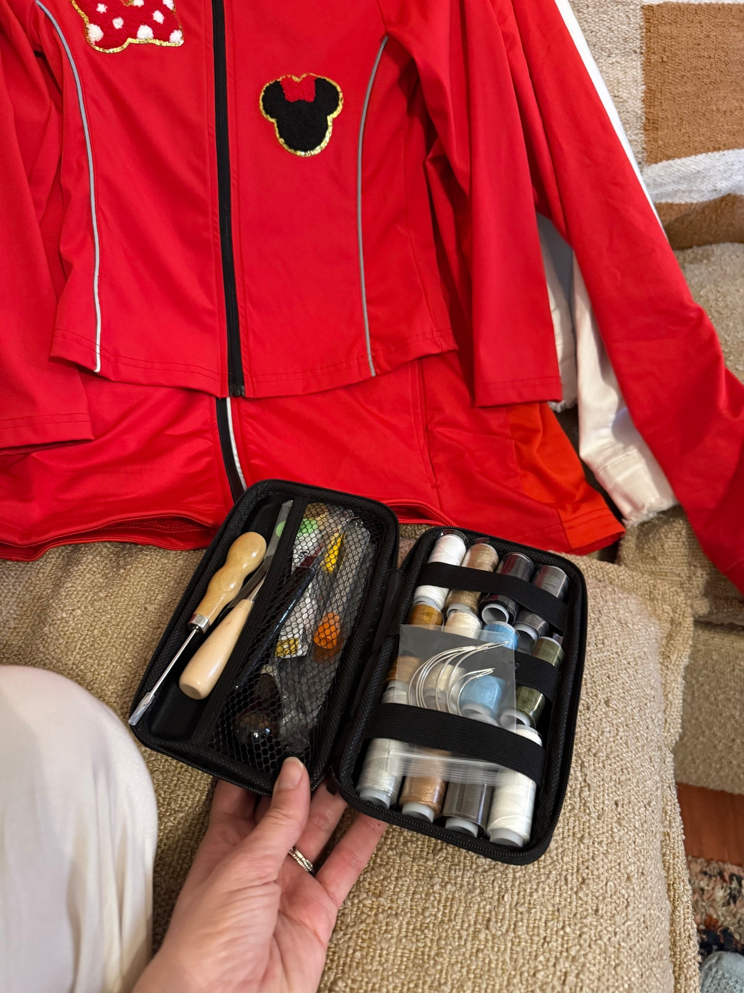 Hand sewing on the Disney patches with this hand sewing kit!

#LTKmomlife #LTKHome #LTKdayinmylife