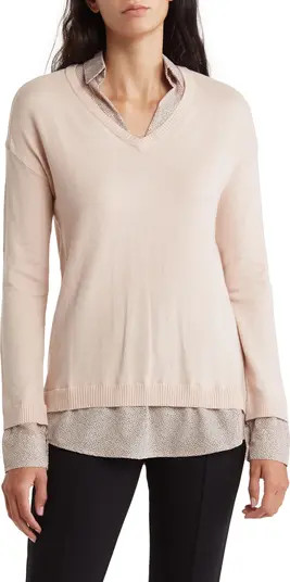 Twofer V-Neck Sweater | Nordstrom Rack