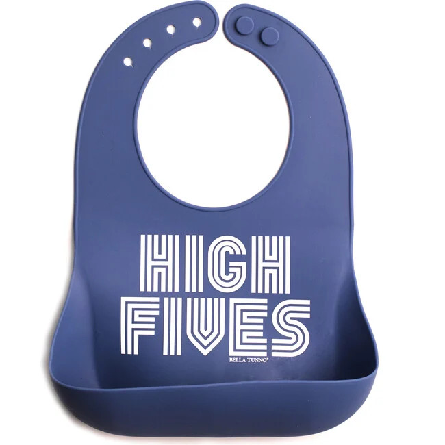 Bibs | High Fives Wonder Bib (Blue) | Bella Tunno | Maisonette | Maisonette