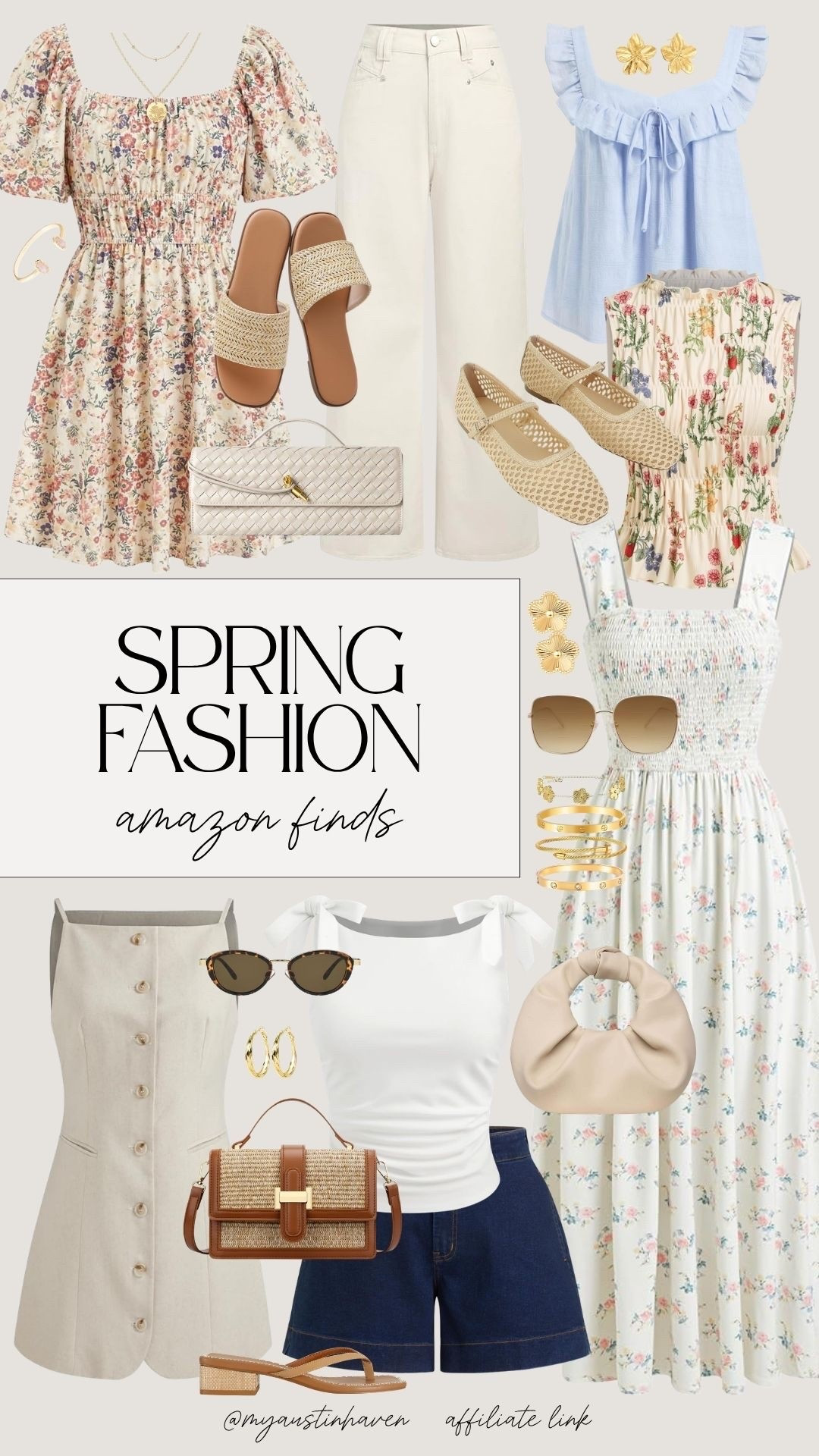 Your spring capsule wardrobe starts here. Easy dresses, mix-and-match basics and timeless accessories you’ll wear on repeat all season. 🌸

Amazon spring fashion, feminine outfit ideas, floral dress outfit, spring capsule wardrobe, neutral outfit ideas, amazon dresses, casual spring outfits, chic everyday outfit, brunch outfit ideas, vacation outfit women, amazon outfit inspo, affordable spring fashion, soft feminine style, classic spring outfits.