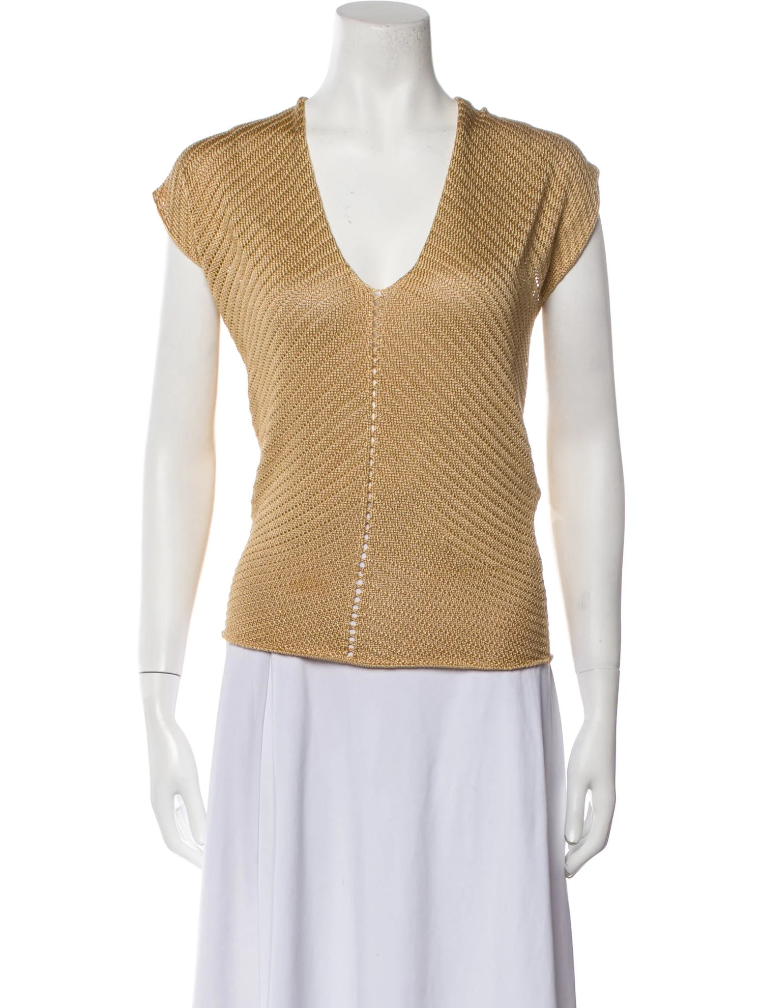 V-Neck Short Sleeve Top | The RealReal