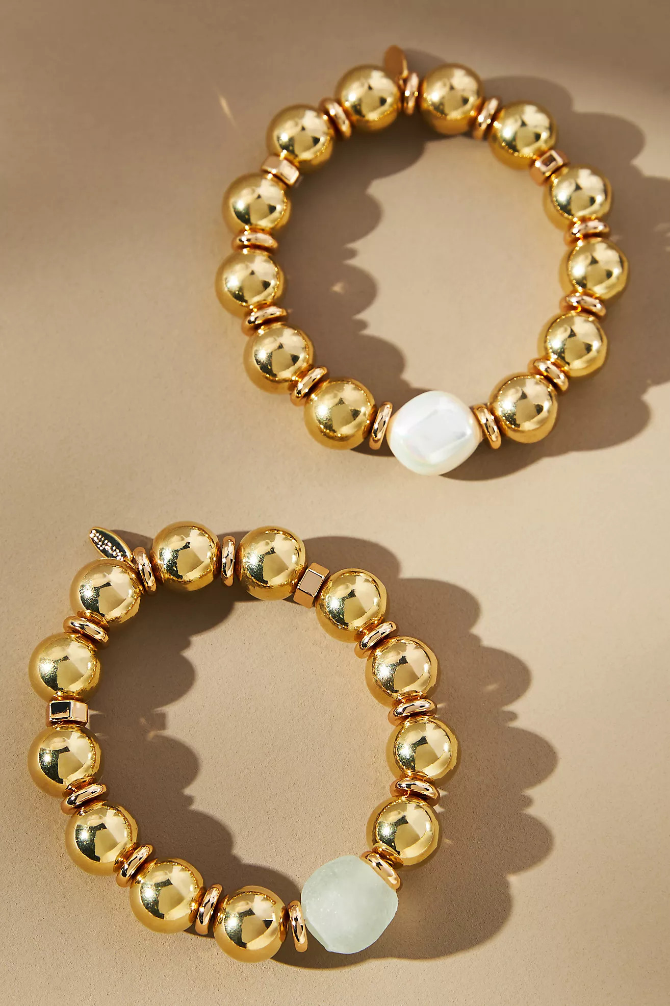 Beaded Pearl Bracelets, Set of 2 | Anthropologie (US)