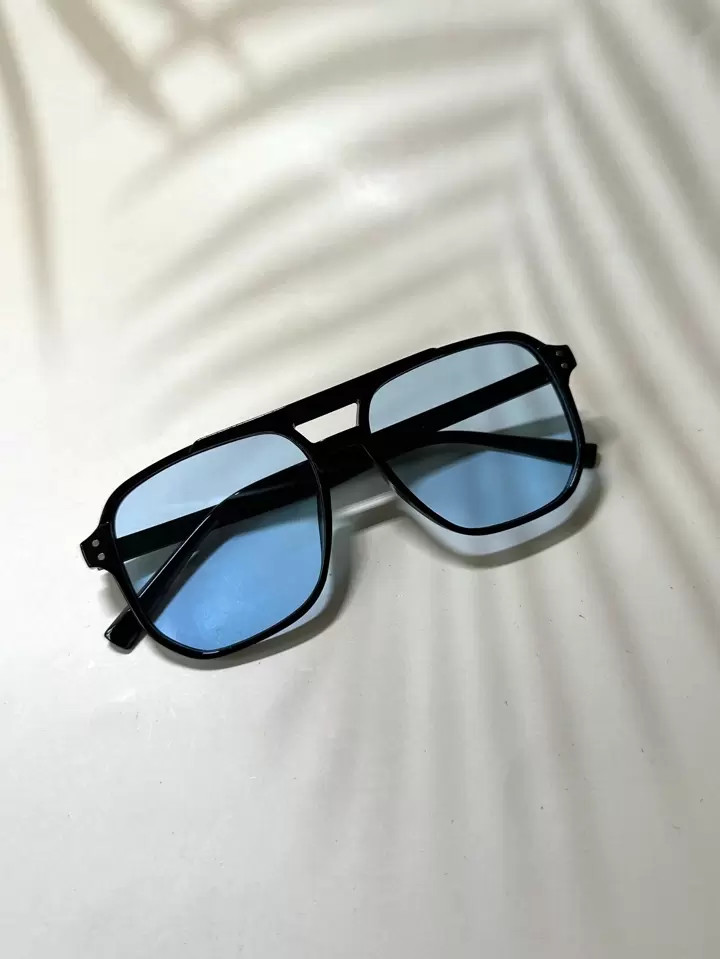 1 Pair Of Men's Polarized Square Frame Fashion Glasses With Classic Retro Style & Ultra-Lightweig... | SHEIN