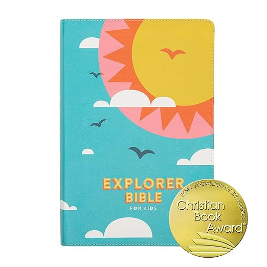 CSB Explorer Bible for Kids, Hello Sunshine LeatherTouch, Red Letter, Full-Color Design, Photos, ... | Amazon (US)