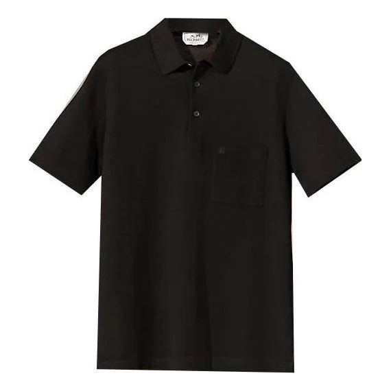 HERMES SS23 Polo Shirt 'Black' H072325HA023 | KICKS CREW