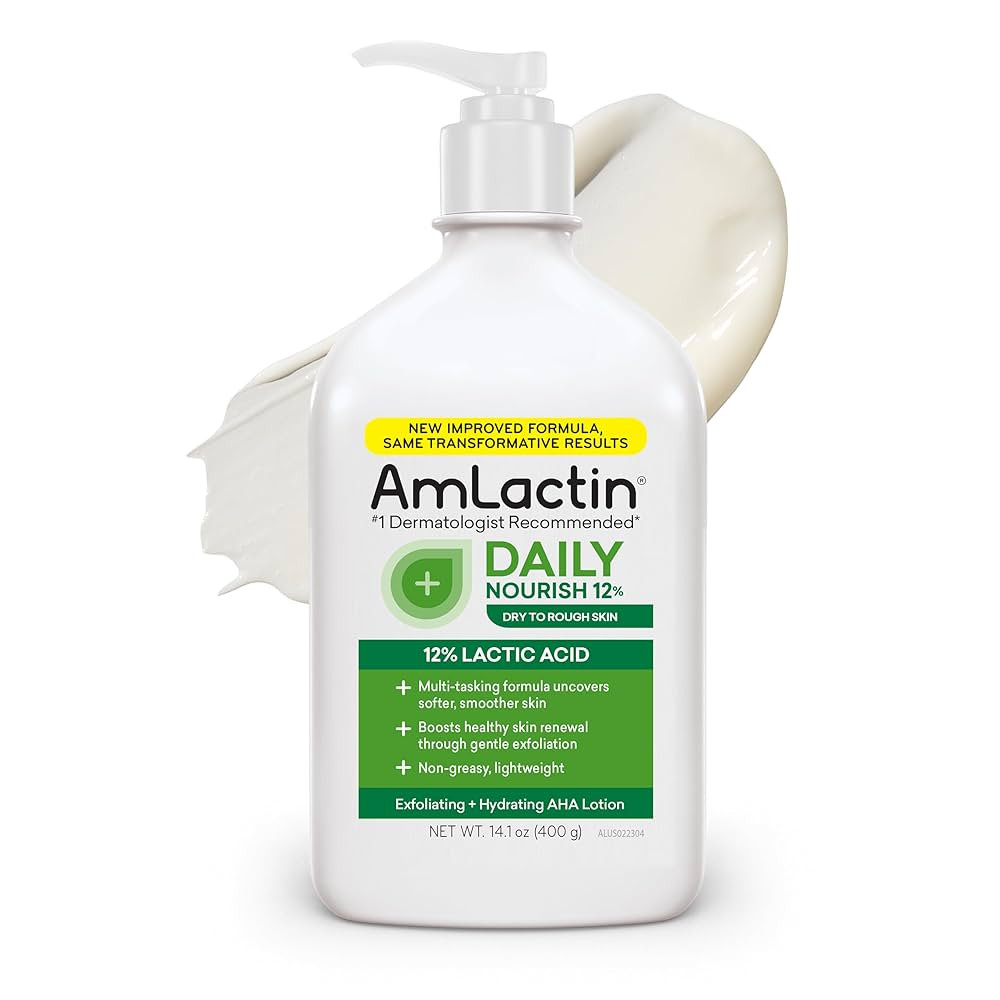 AmLactin Daily Nourish 12% - 14.1 oz Body Lotion with 12% Lactic Acid - Exfoliator and Moisturize... | Amazon (US)