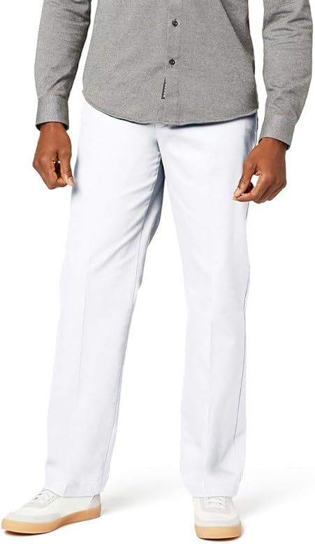 Dockers Men's Classic Fit Signature Khaki Lux Cotton Stretch Pants | Amazon (US)