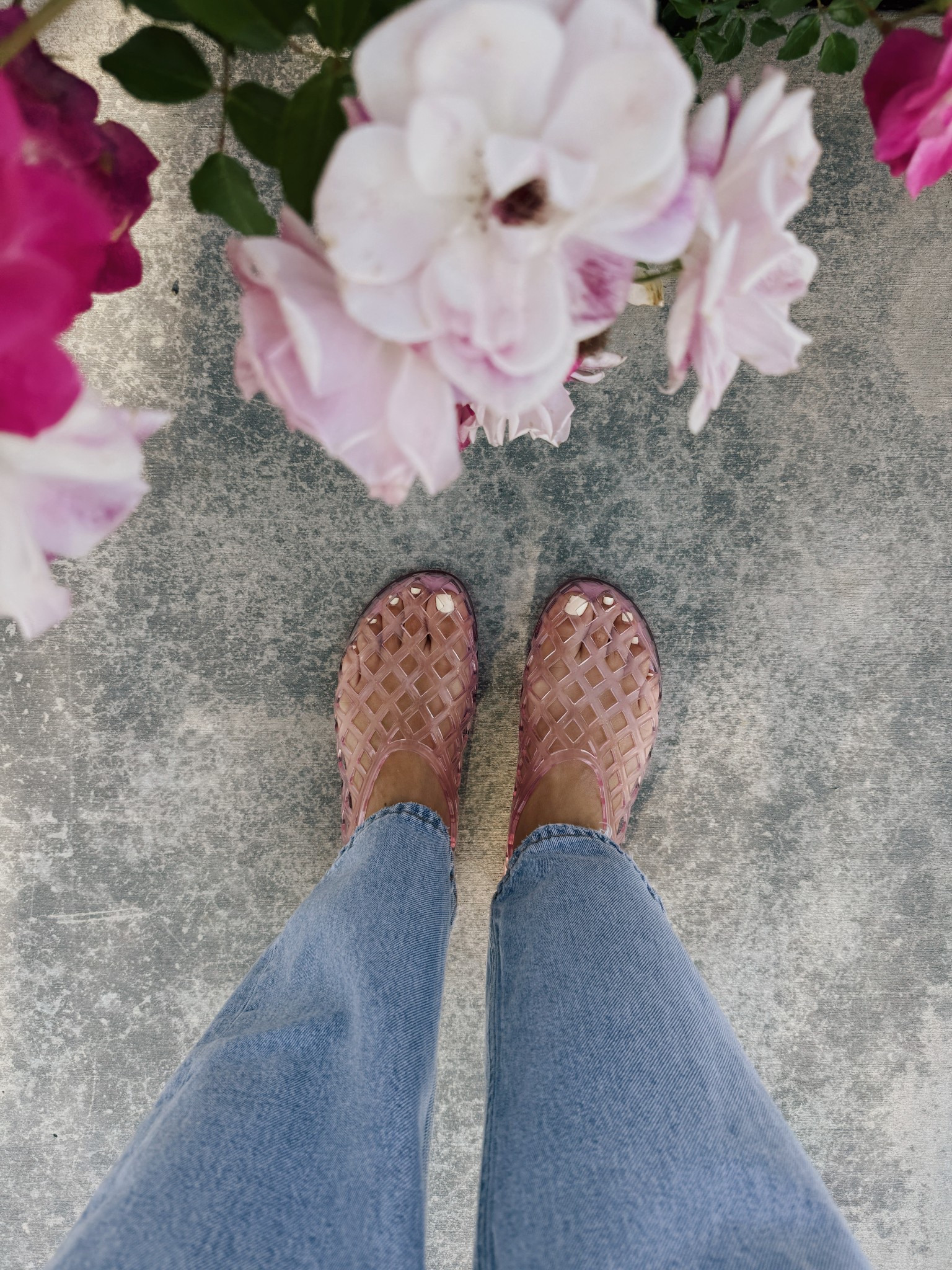 Favorite jelly flats 🌷 
