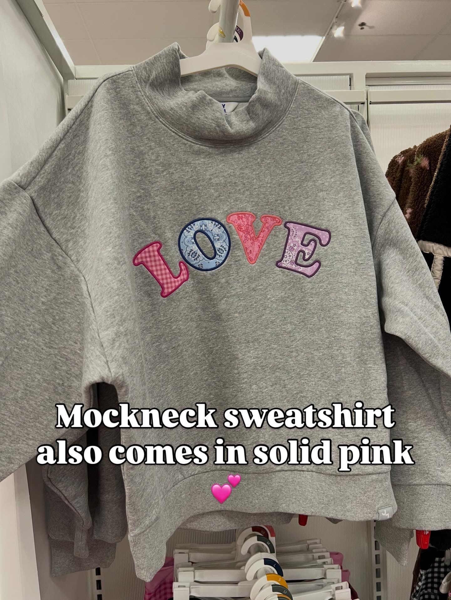 “Love” graphic sweatshirt at Target, the patch lettering is darling! #targetstyle 

#LTKActive #LTKFindsUnder50