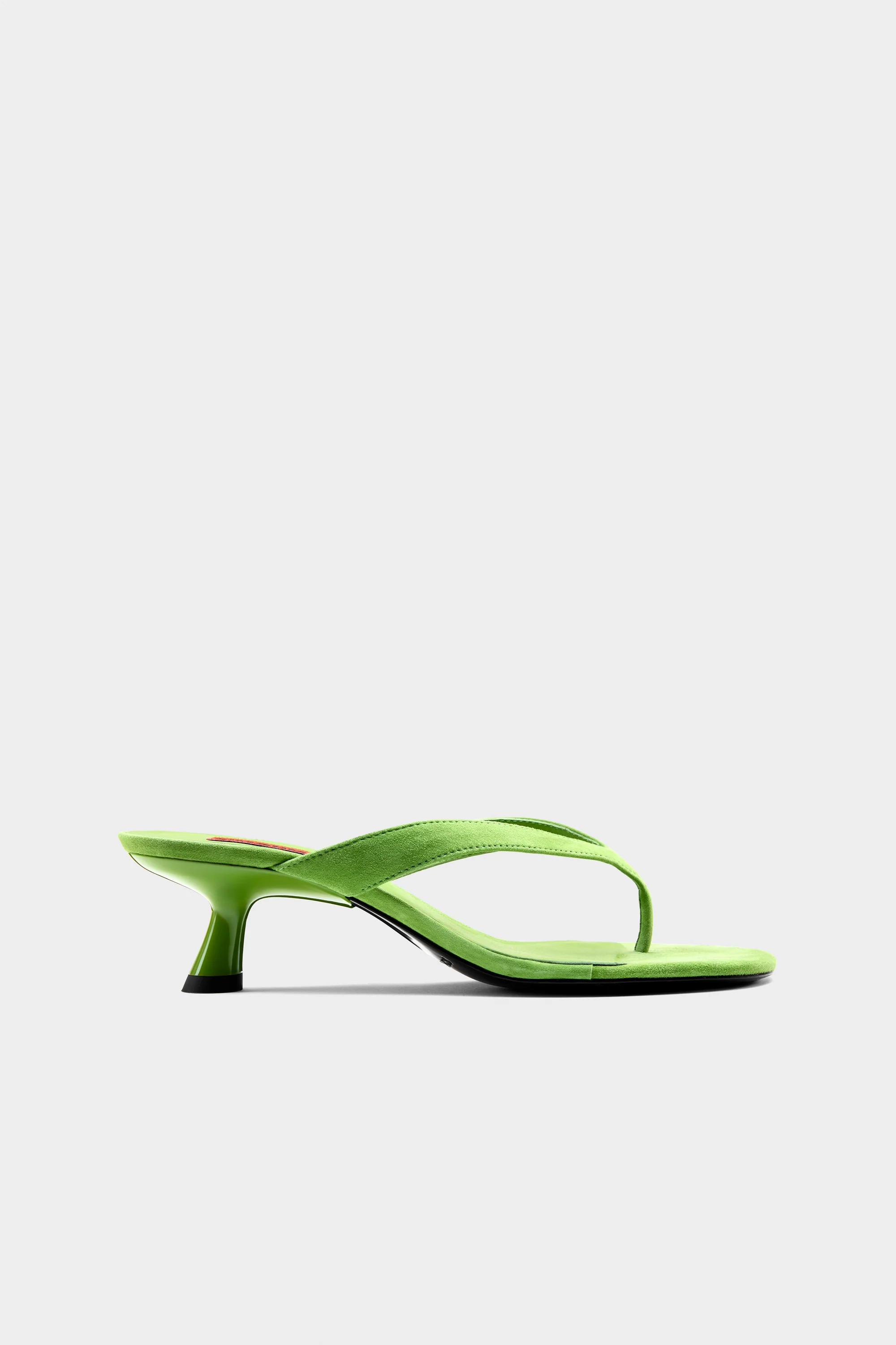 Suede Beep Thong In Matcha | Simon Miller