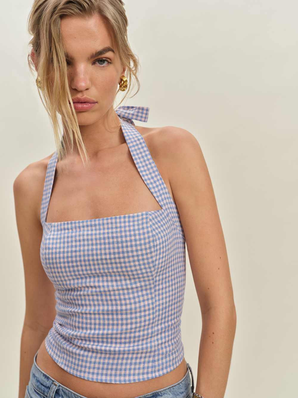 Malika Linen Top | Reformation (Global)