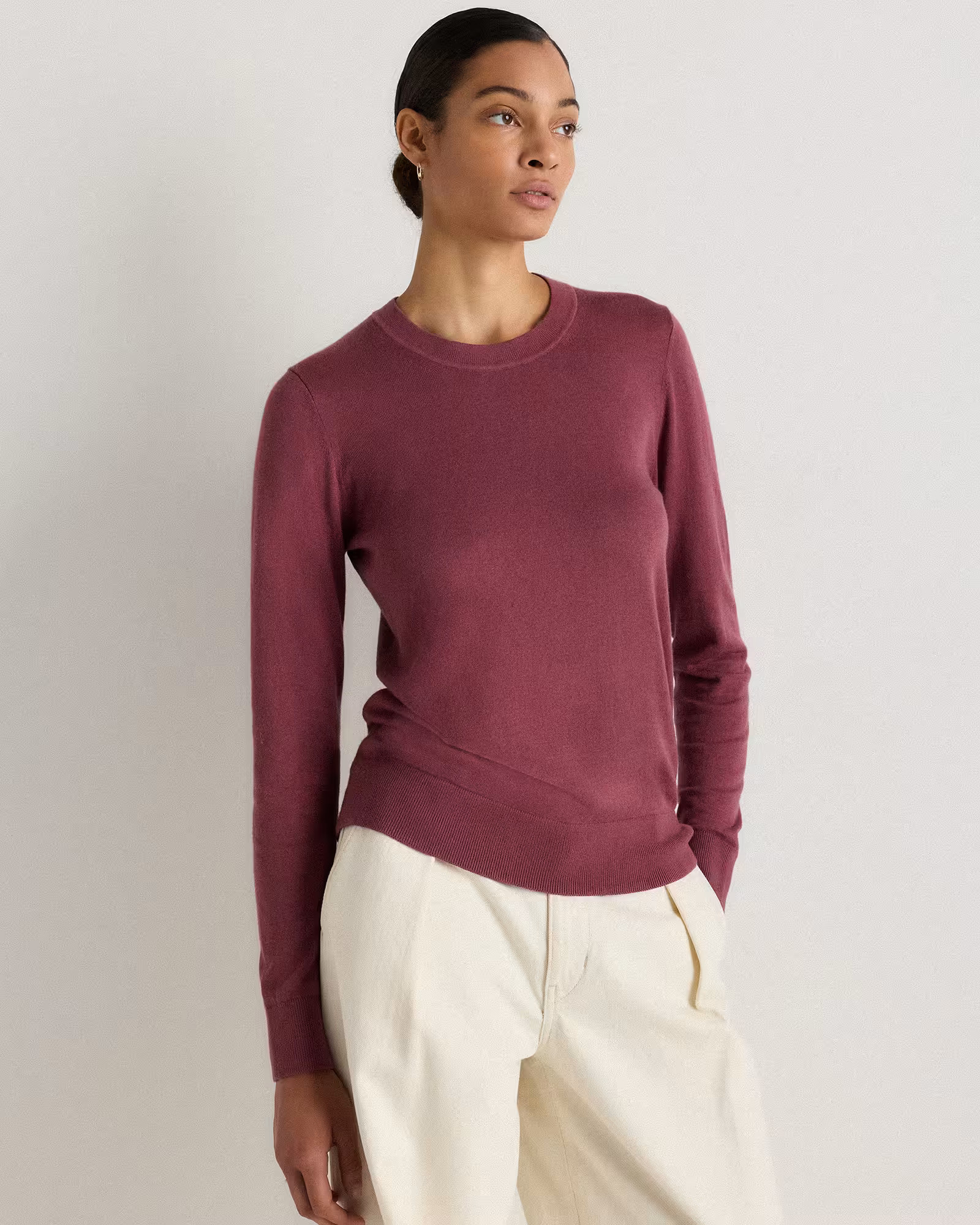 Lightweight Cotton Cashmere Crew Sweater | Quince