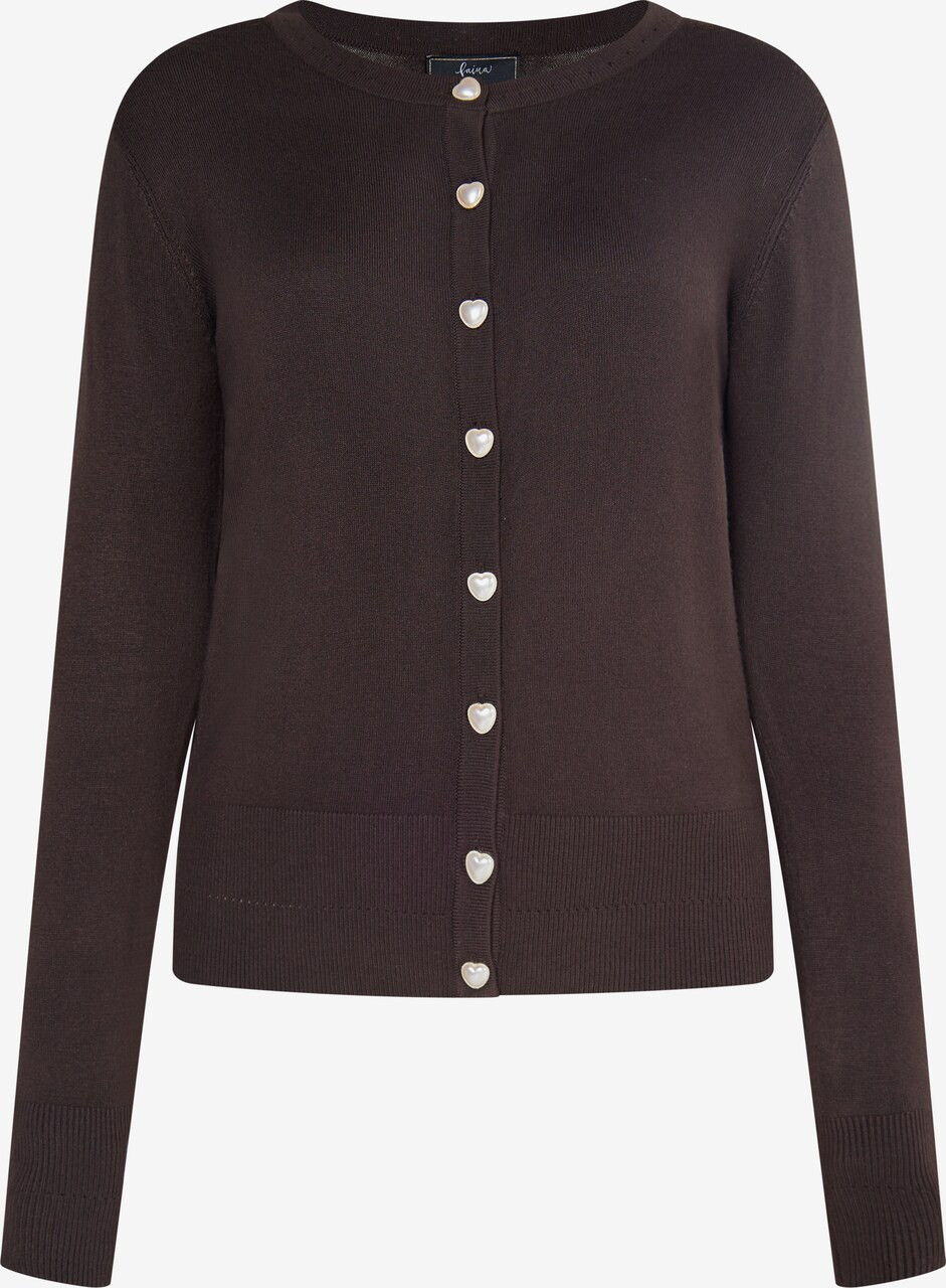 faina Strickjacke in Dunkelbraun | ABOUT YOU (DE)