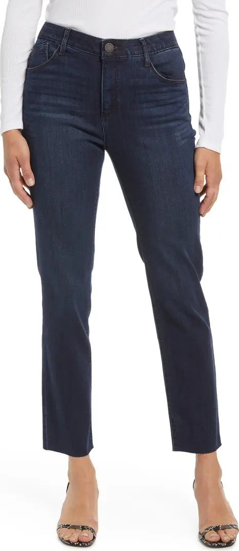 'Ab'Solution Raw Hem Slim Straight Jeans | Nordstrom