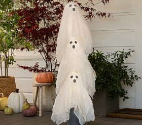 Light-Up Stacked Ghost Greeters | Pottery Barn Kids