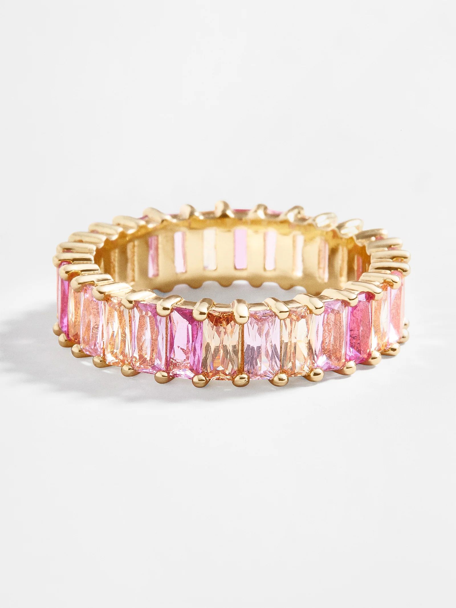 Mini Alidia Cubic Zirconia Ring - Pink Ombre | BaubleBar (US)