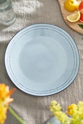 Dashed Rim Stoneware Dinner Plate | Terrain