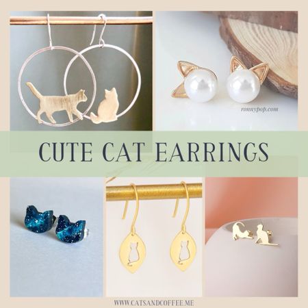 Cute cat earrings for cat lovers from Etsy 🐾💚😻

#LTKStyleTip #LTKGiftGuide #LTKBeauty
