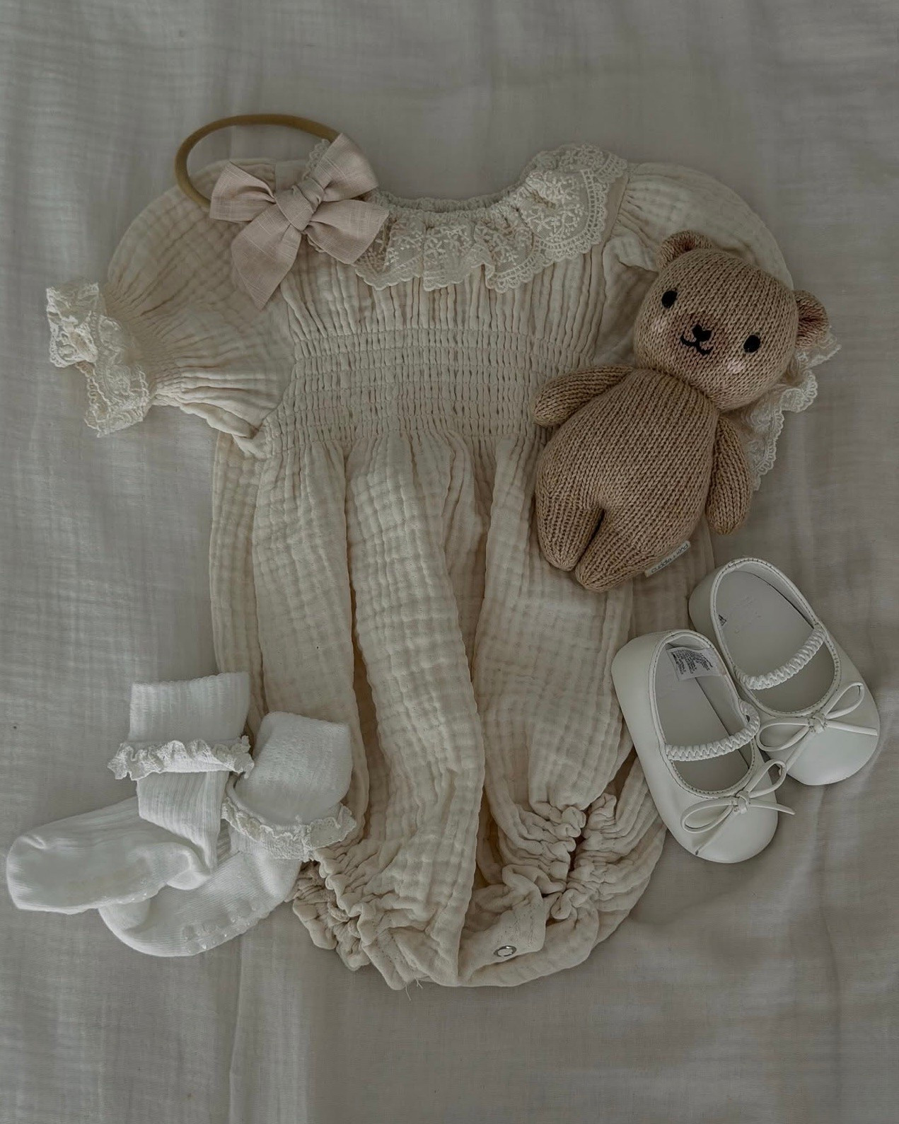 Sharing the cutest neutral baby onesie and ballet flats

#LTKmomlife #LTKKids #LTKBaby