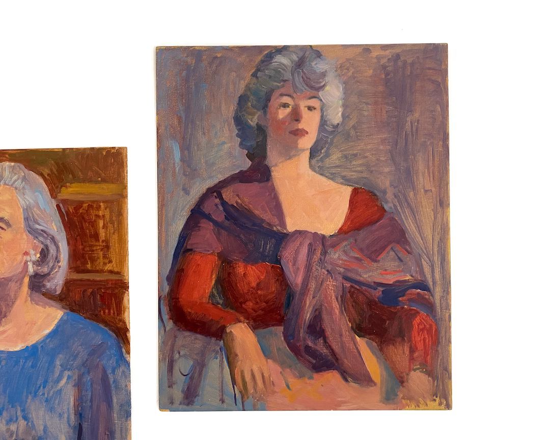 Vintage Painting | Original Portrait Oil Painting | Woman Portrait | Home/Wall Decor | Etsy (US)