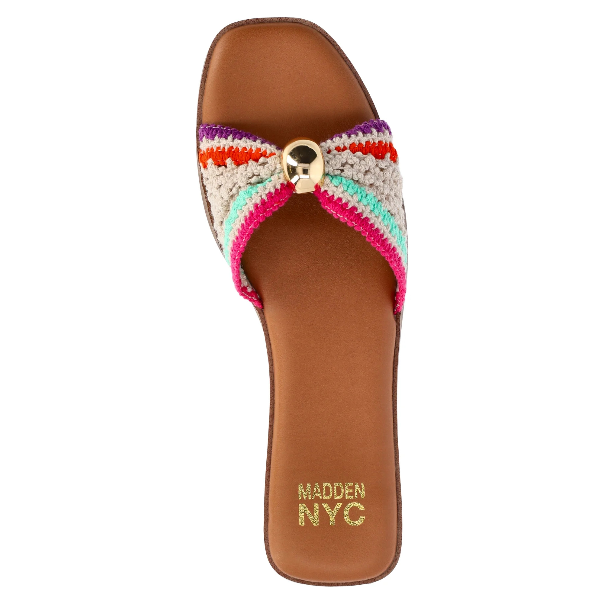 Madden NYC Women's Crochet Slide Sandals - Walmart.com | Walmart (US)