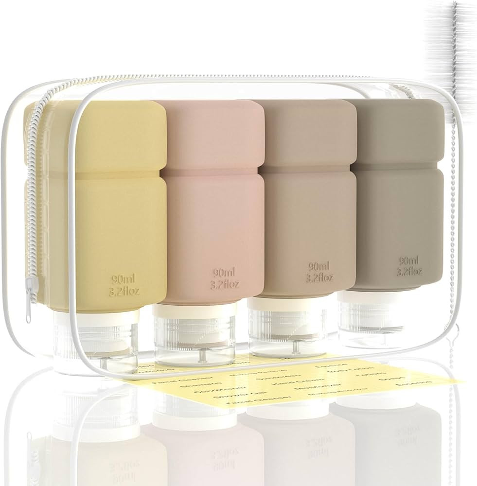 Amazon.com: Travel Bottles for Toiletries, TSA Approved Travel Size Containers for Shampoo Condit... | Amazon (US)