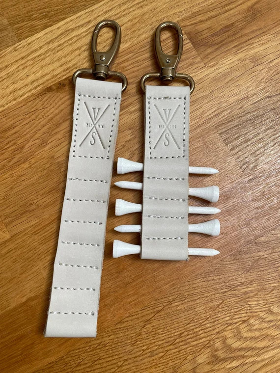 Golf Tee Holder / Leather Tee Holder / 8 golf tee caddy / golfer's gift / gift for him / Father's... | Etsy (US)