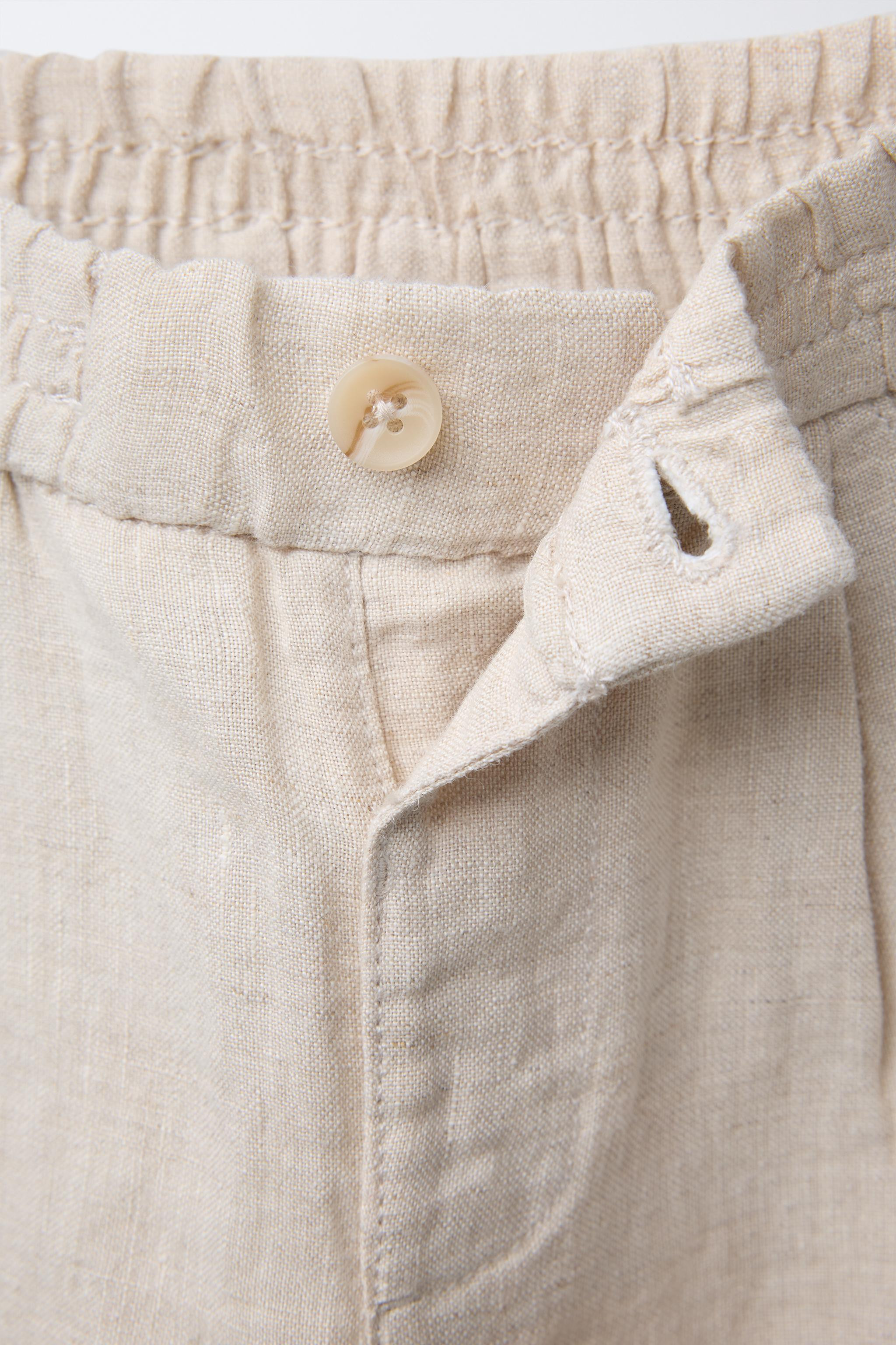 LINEN BAGGY TROUSERS | Zara UK