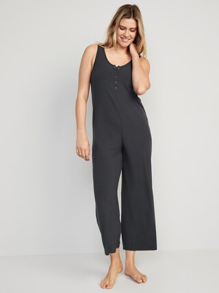 Maternity Sunday Sleep Sleeveless Nursing Jumpsuit | Old Navy (US)