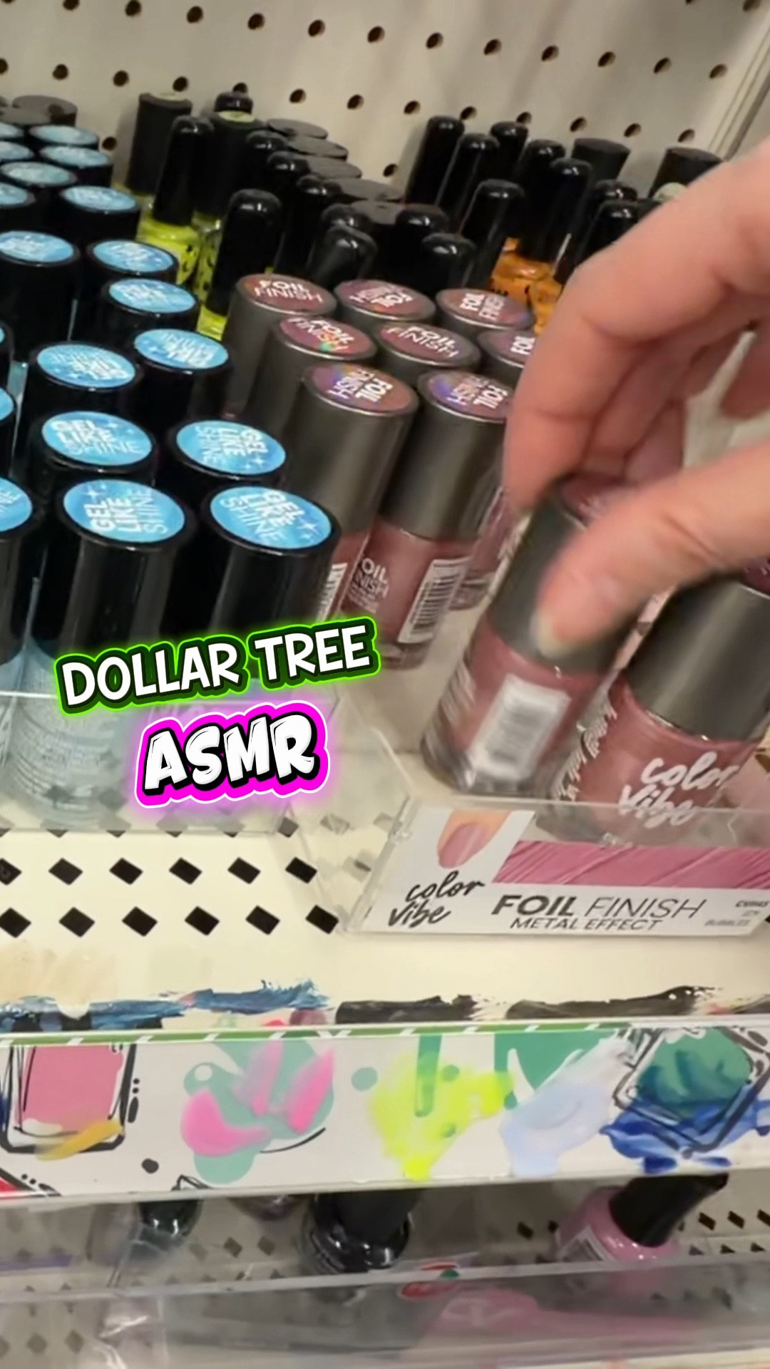 Some public ASMR at the Dollar Tree store in the nail polish section.  I linked some fun nail polish from other stores! 

#LTKselfcare