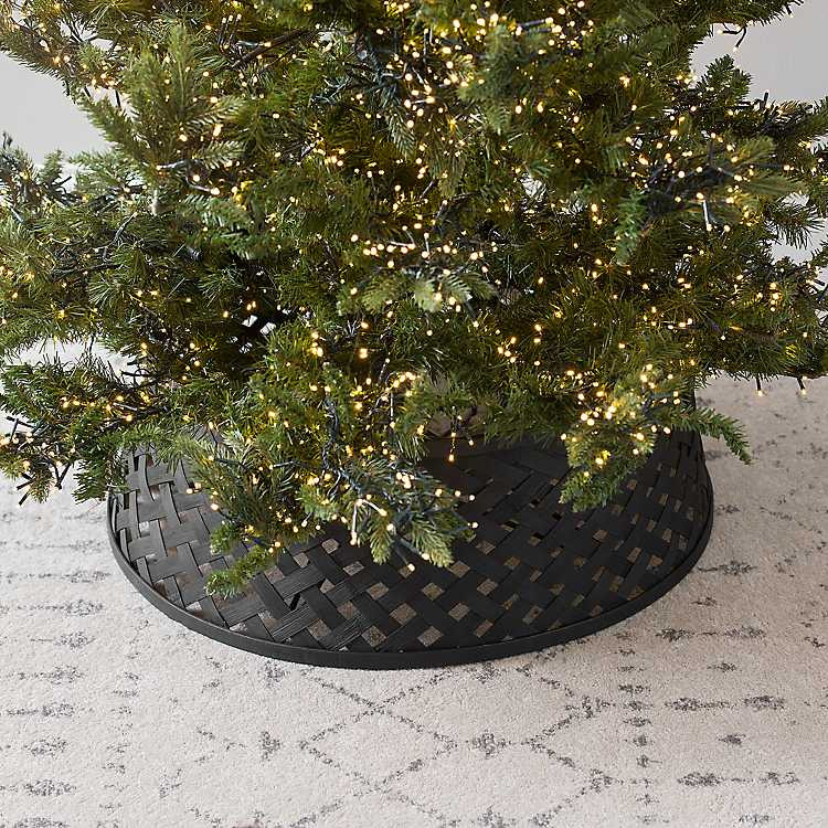 Black Woven Tree Collar | Kirkland's Home