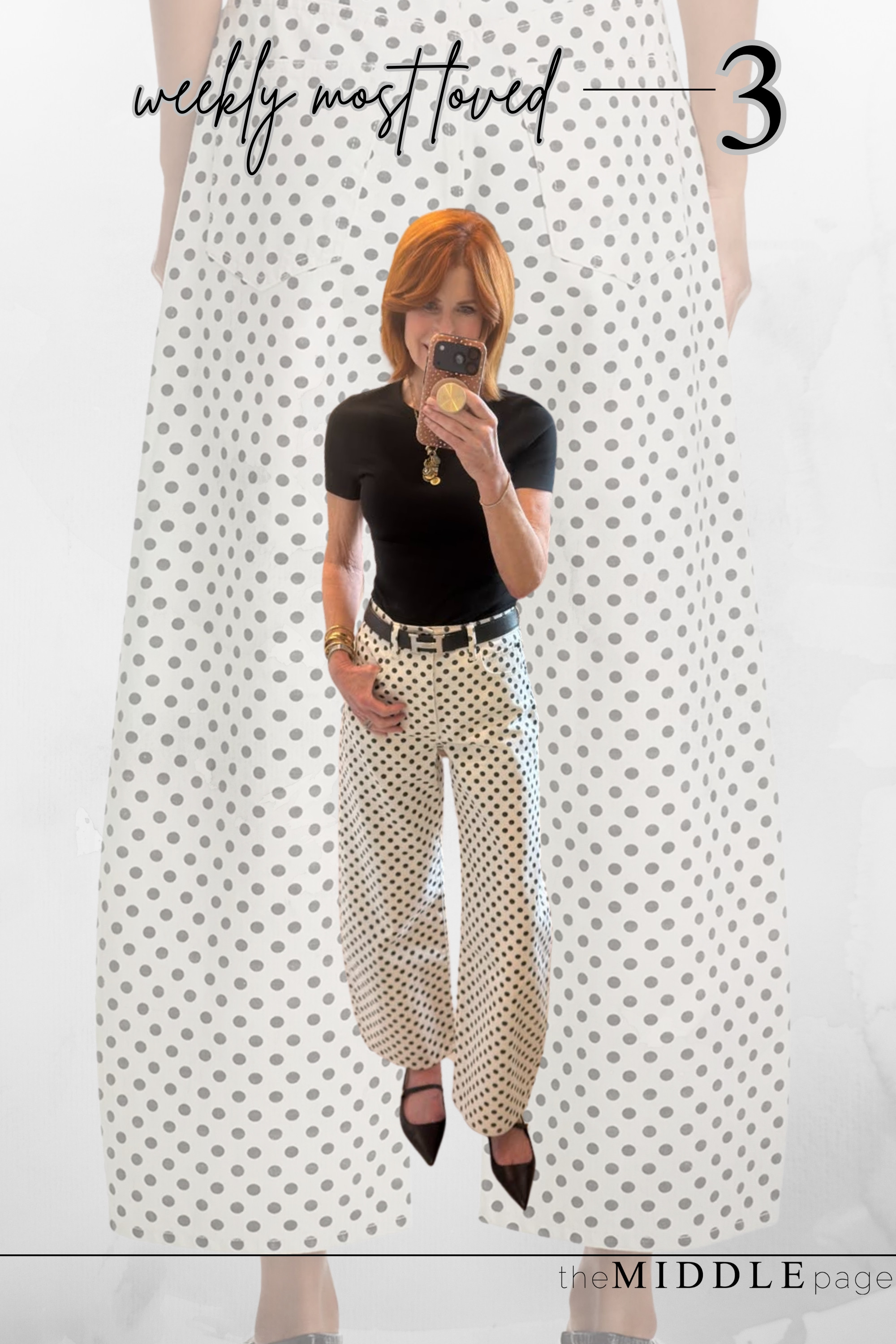 These white polka dot FRAME jeans are such a fun twist on summer denim. I love them for polished summer outfits, casual dinners, or date night outfits when you want something classic with a little personality. #LTKootd

#LTKOver40 #SummerOutfits #DateNightOutfits #ClassicStyle 

 #LTKootd #LTKSeasonal #LTKOver40