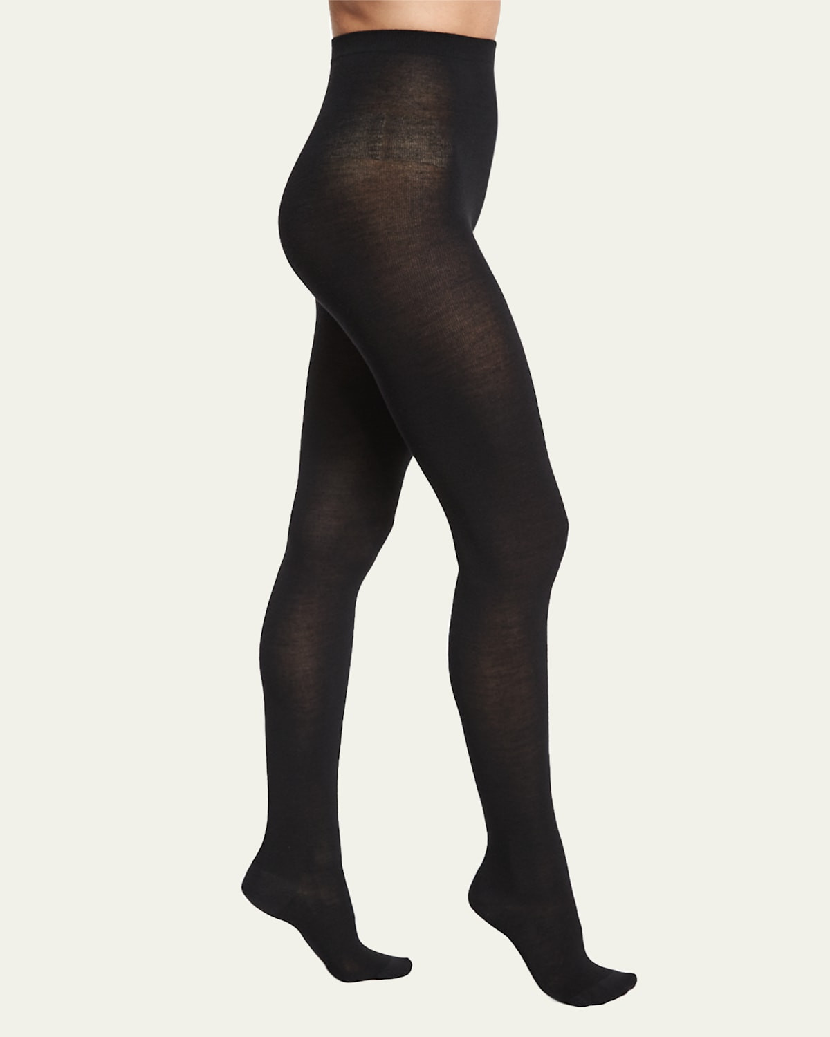Merino Wool Tights, Black | Bergdorf Goodman