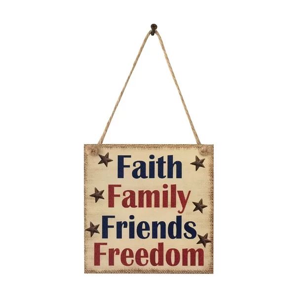 OAVQHLG3B 4th of July Decoration Independence Day Wooden Pendant Wooden Pendant Home Window Hotel... | Walmart (US)