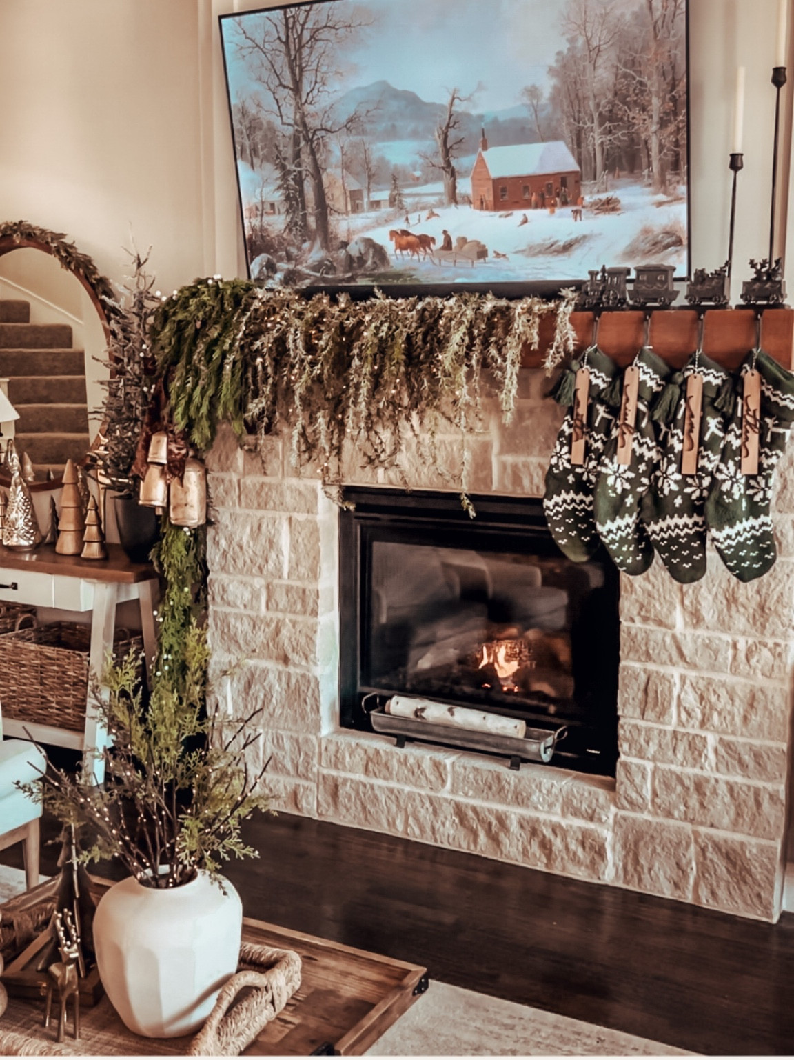 Mantle styling! 

#LTKhome #LTKHoliday #LTKSeasonal