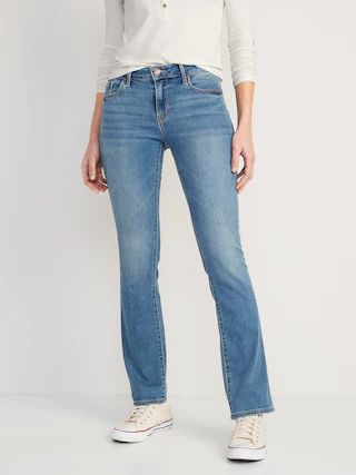 Mid-Rise Kicker Boot-Cut Jeans for Women | Old Navy (CA)