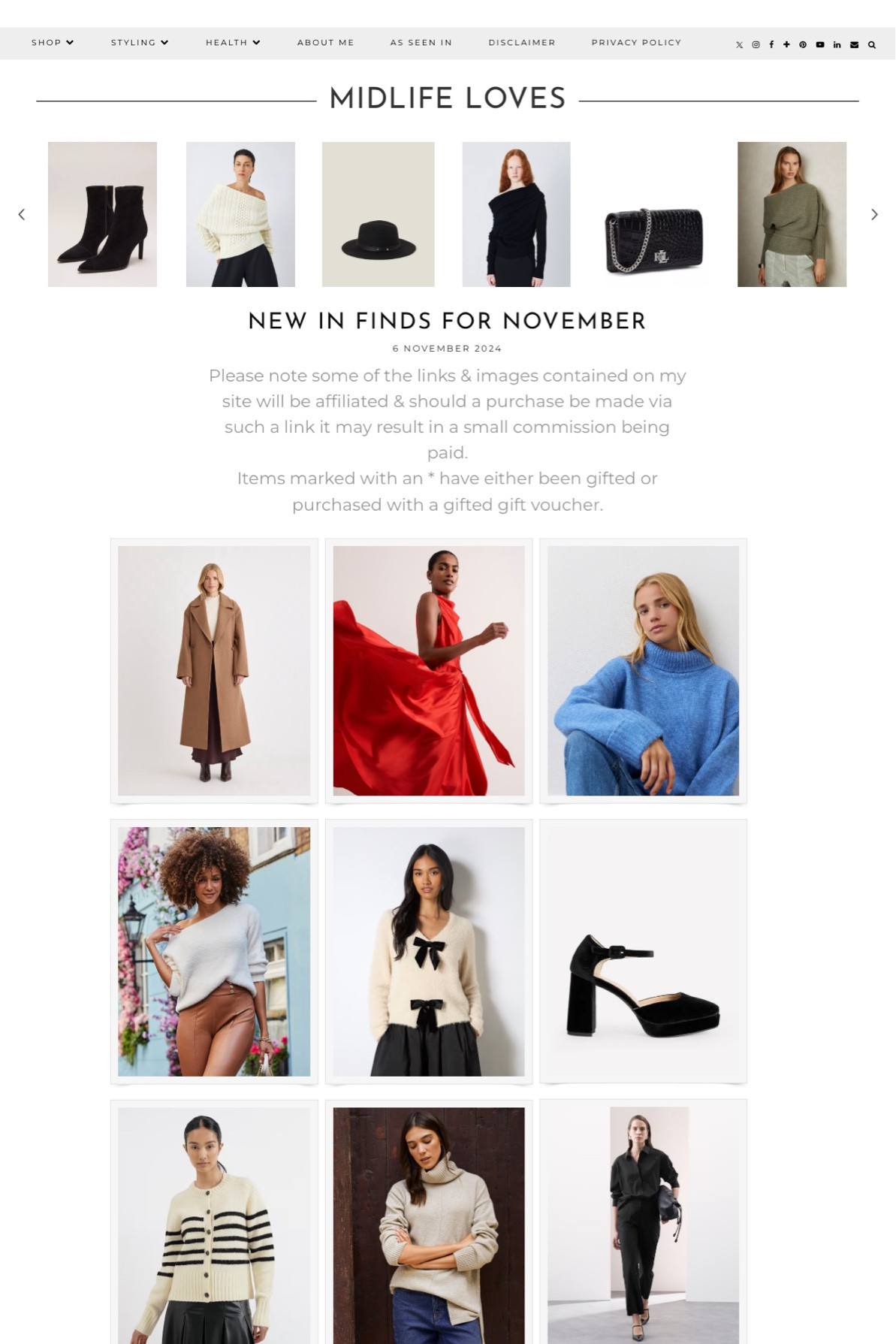 New in finds for November ⬇️
https://www.mymidlifefashion.com/2024/11/new-in-finds-for-november.html?m=0 


#LTKautumn #LTKpartywear #LTKover50style