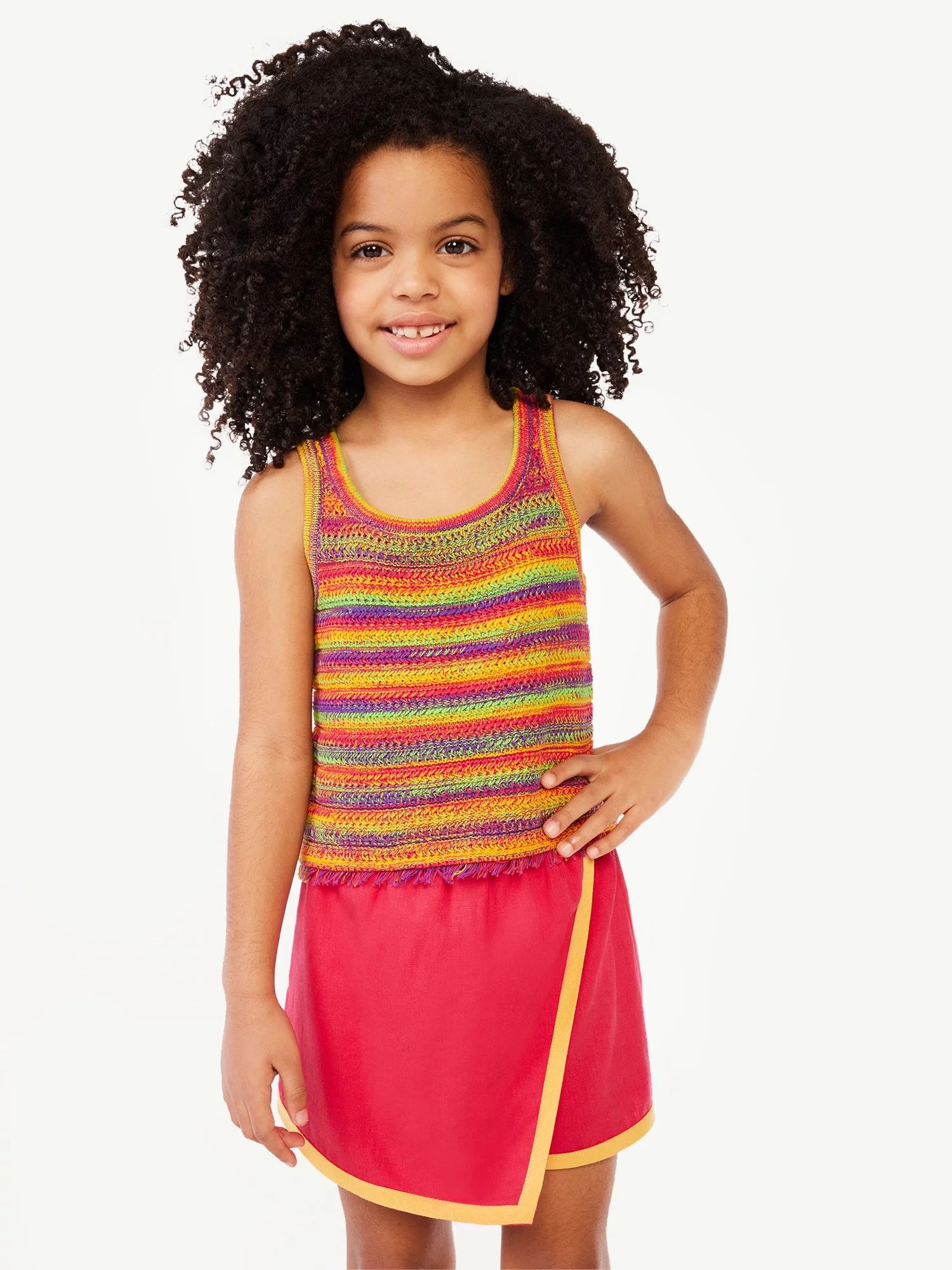 Scoop Girls Crochet Tank Top, Sizes 4-16 | Walmart (US)