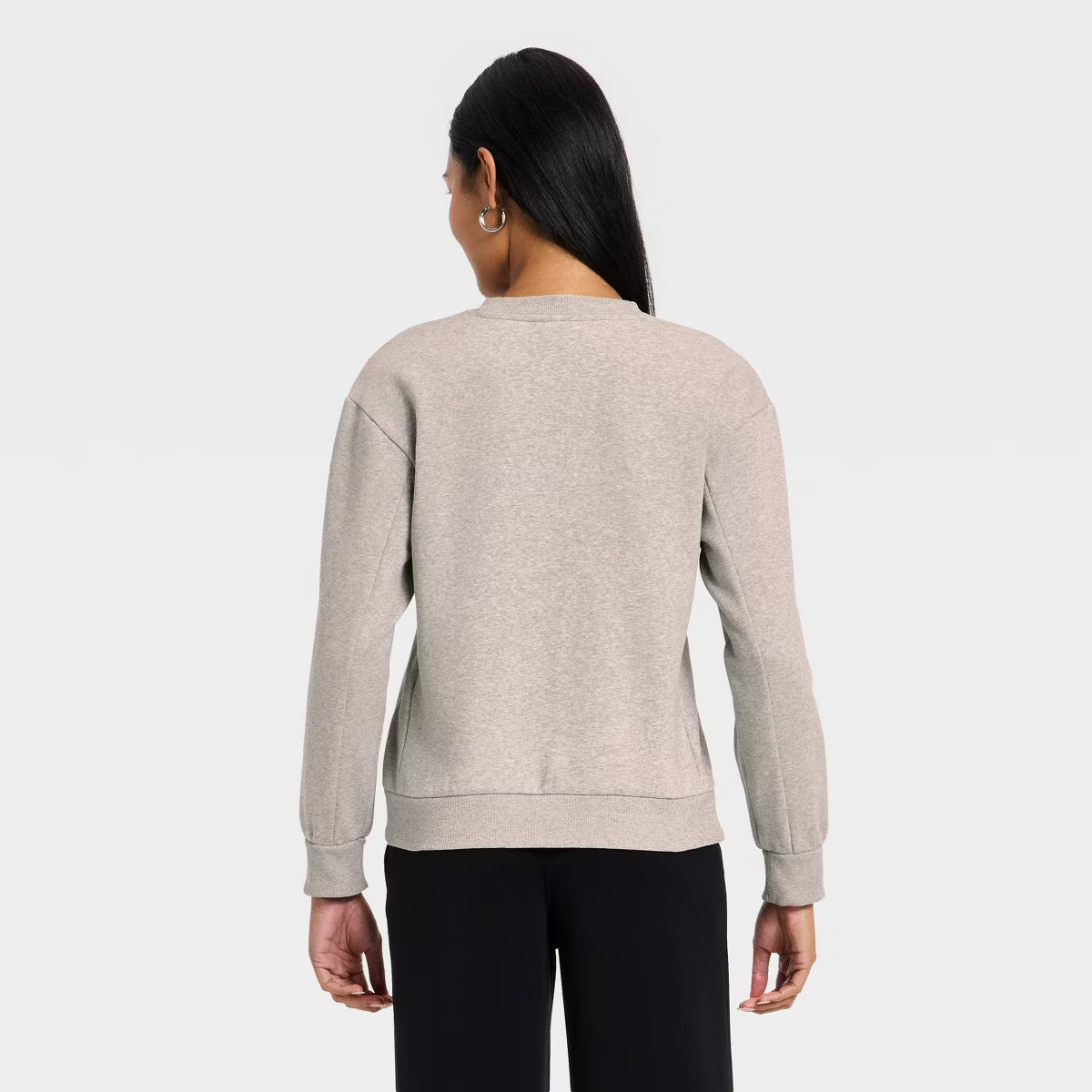 Women's Embellished Sweatshirt - A New Day™ Heather Gray XS | Target