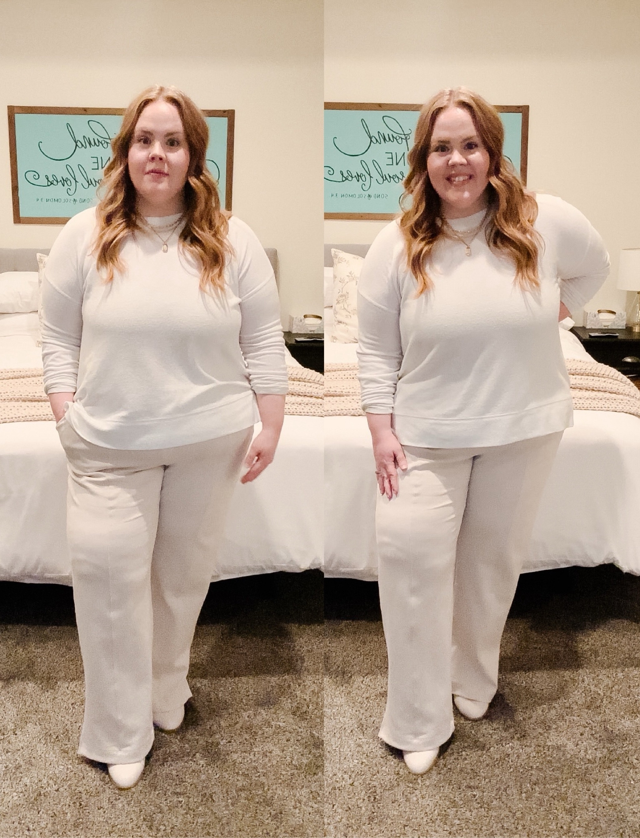 Monochromatic look for the office. Would you believe these are SWEATPANTS!?

#LTKworkwear #LTKplussize #LTKmidsize