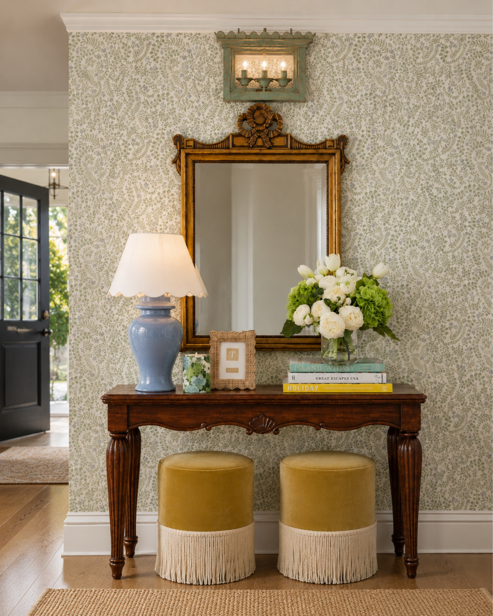 Love a good console styling moment! Traditional with some color pops plz

#LTKdayinmylife #LTKHome #LTKSaleAlert