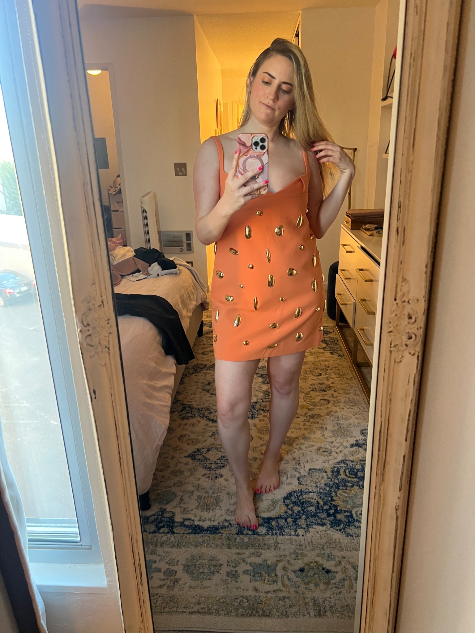 Summer style | summer dresses | dress | dresses | orange dress