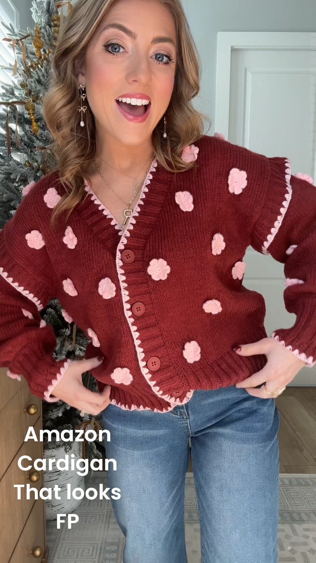 Amazon fashion coming through AGAIN with the cutest cardigan that looks just like Free People… but for a fraction of the price 😍✨ The crochet flower details, the chunky knit, the relaxed fit — it’s giving boutique vibes without the boutique price tag.

This cardigan is incredibly cozy, perfect for winter outfits, holiday gatherings, or just everyday mom life. I love it with denim and clogs, but it would also be adorable layered over a simple dress for a festive look. Quality is amazing and it runs true to size!

If you love that Free People aesthetic but want something more affordable, this is the one. 🌸❤️
Linked in LTK!

#AmazonFashion #AmazonFinds #AmazonStyle #FreePeopleLookForLess #AffordableFashion #WinterOutfits #CozyCardigan #CrochetDetails #CardiganOutfit #AmazonInspo