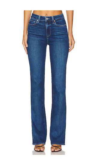 PAIGE High Rise Laurel Canyon Bootcut in Blue. - size 29 | Revolve Clothing (Global)