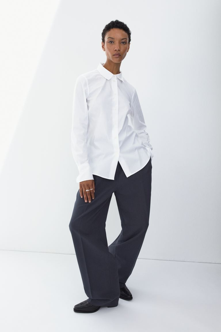 Cotton-blend shirt | H&M (UK, MY, IN, SG, PH, TW, HK)