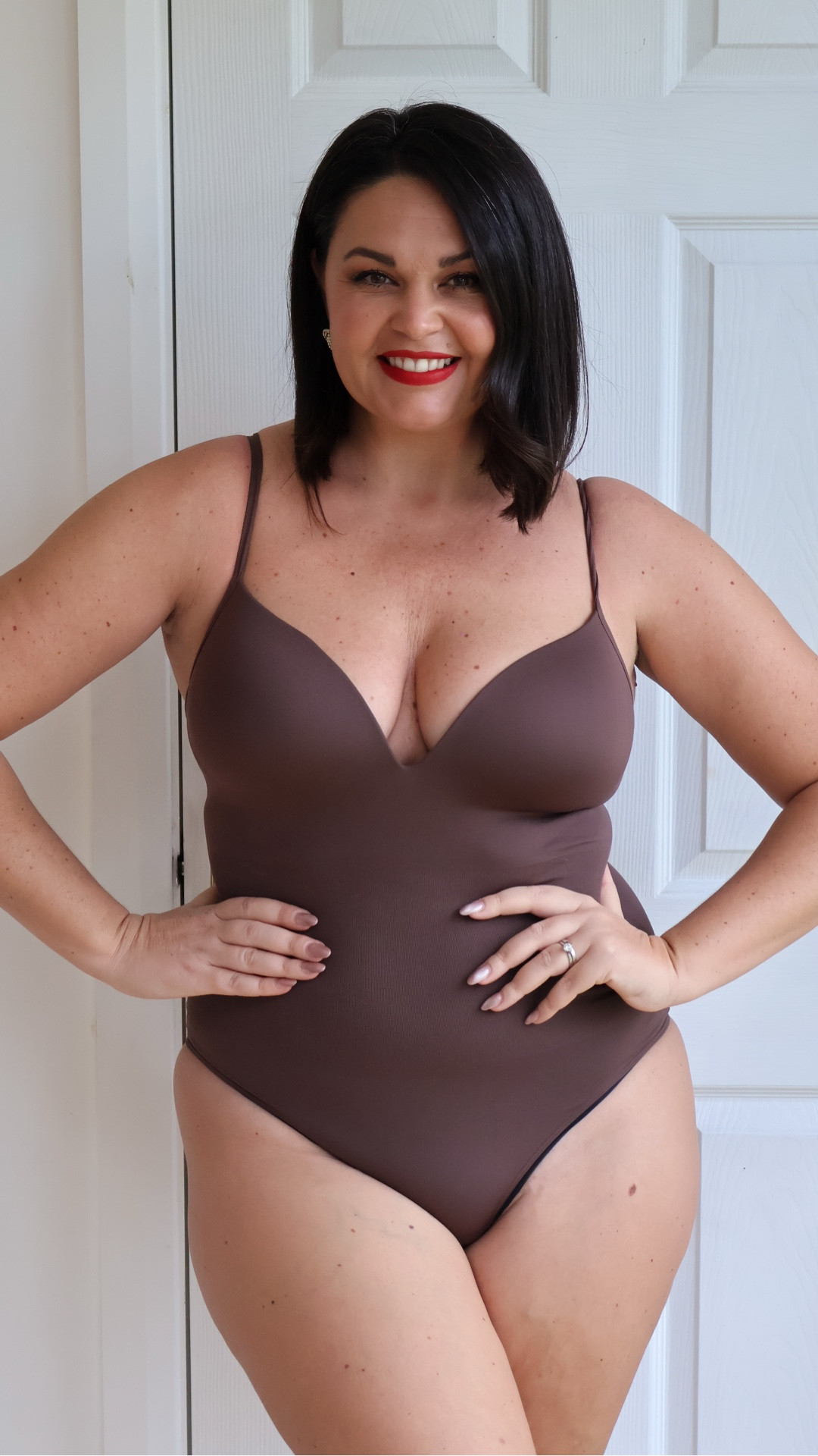 The most asked question I get… is my shaping bodysuit.
The one you see me start the majority of my reels in, but I know lots of you prefer an online option, so I’ve linked my faves too. 

Both give that smooth, lifted, confident fit under dresses, jumpsuits and trousers.
I wear a size L in this style.

Shop the similar styles here:
• H&M Shaping Bodysuit – supportive, smooth finish, great for sweetheart necklines. Also had poppers.

Linked below ↓


#LTKuk #LTKstyletip #LTKmidsize