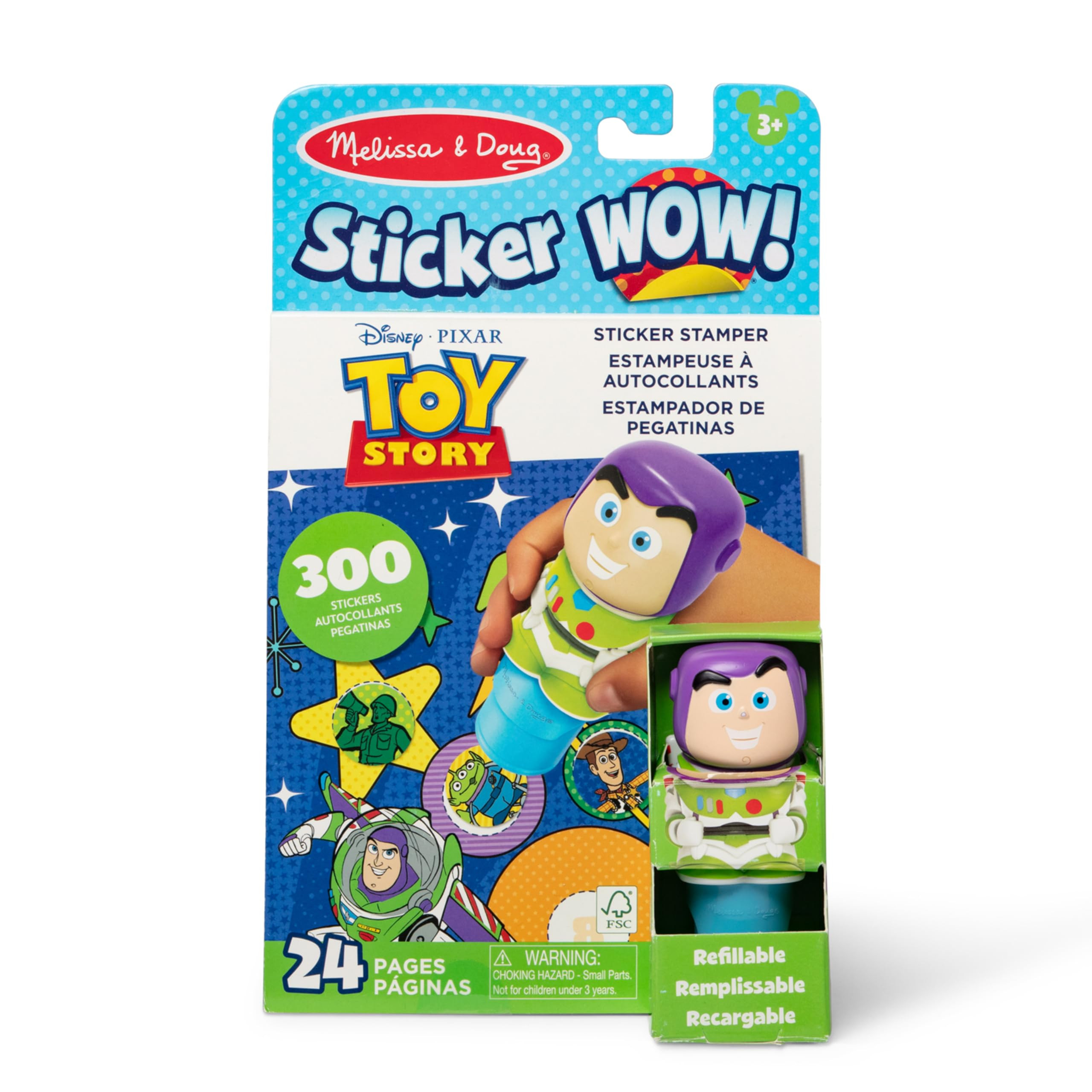 Melissa & Doug Sticker Wow!™ 24-Page Activity Pad and Sticker Stamper, 300 Stickers, Arts and C... | Amazon (US)