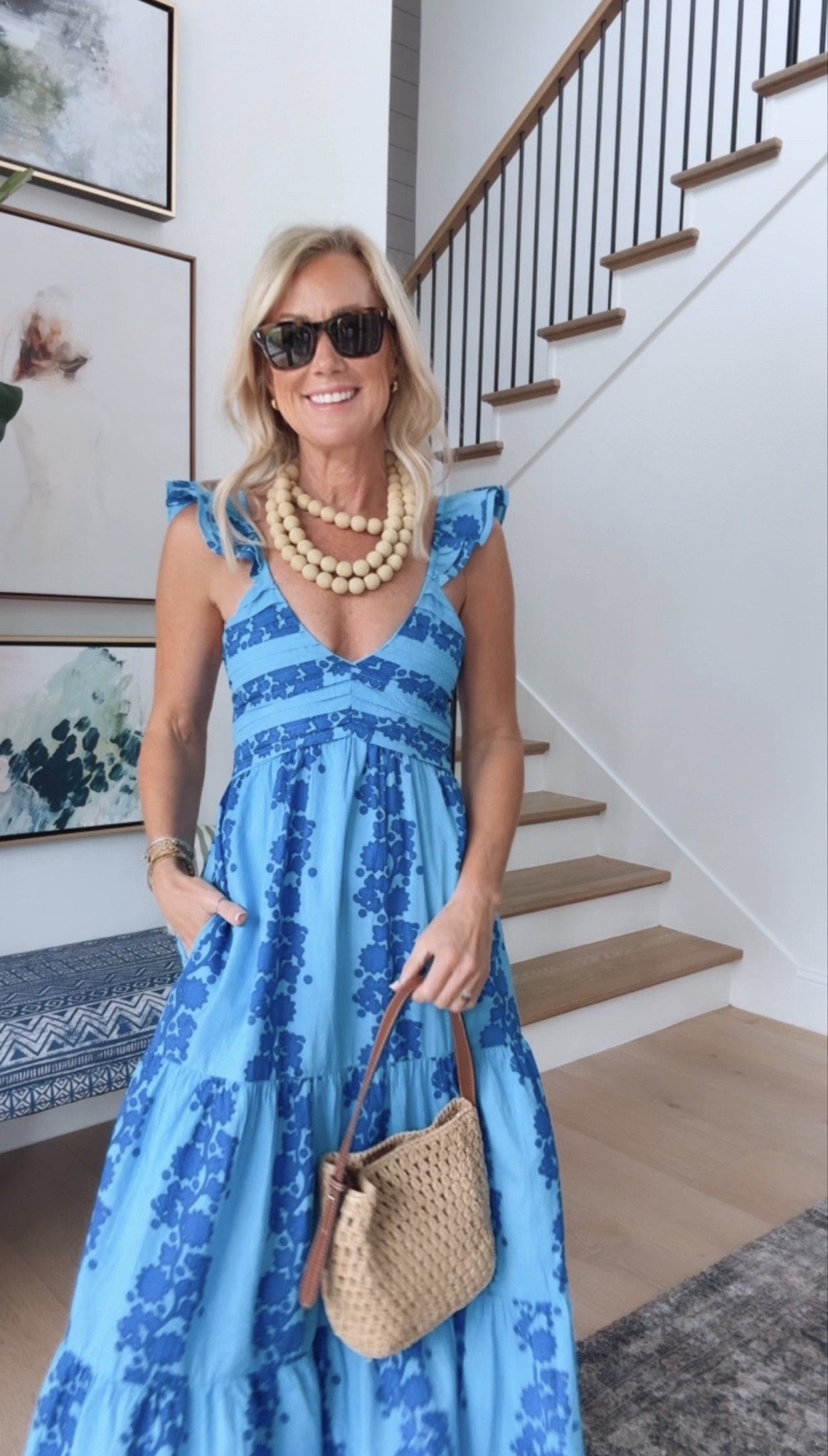 Absolutely swooning over this blue floral dress! The neckline is gorgeous and I can get over the flutter sleeves.

Dress: XS, size up if in between 

#LTKOver40 #LTKootd #LTKSeasonal