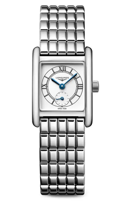 Longines Mini DolceVita Bracelet Watch, 29mm in Silver at Nordstrom | Nordstrom