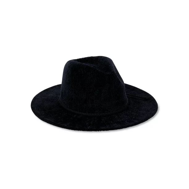 Time and Tru Chenille Fedora with Faux Suede Braided Trim | Walmart (US)